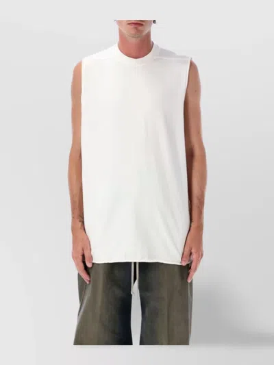 RICK OWENS RELAXED SLEEVELESS CREW NECK TOP