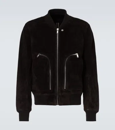 RICK OWENS REMORAY SUEDE BOMBER JACKET
