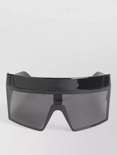 Rick Owens Rev Sunglasses Angular Design Dark Lenses In Black