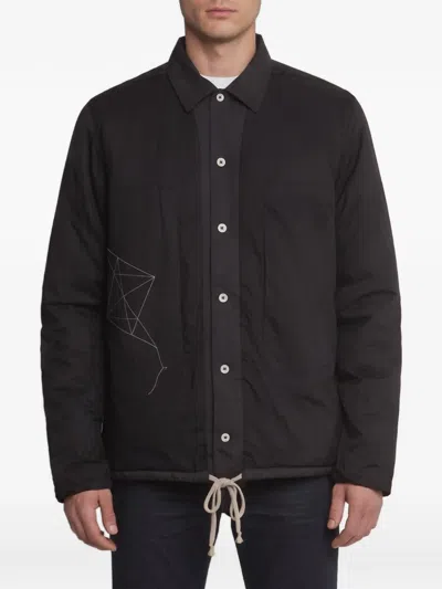 Pre-owned Rick Owens Reversible Embroidered Jacket In Black