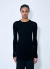 Rick Owens Ribbed-knit Virgin Wool Sweater In Black