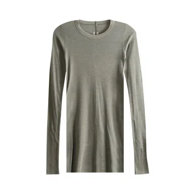 Pre-owned Rick Owens Rib Long-sleeve T-shirt 'dust' | Brown | Women's Size 38