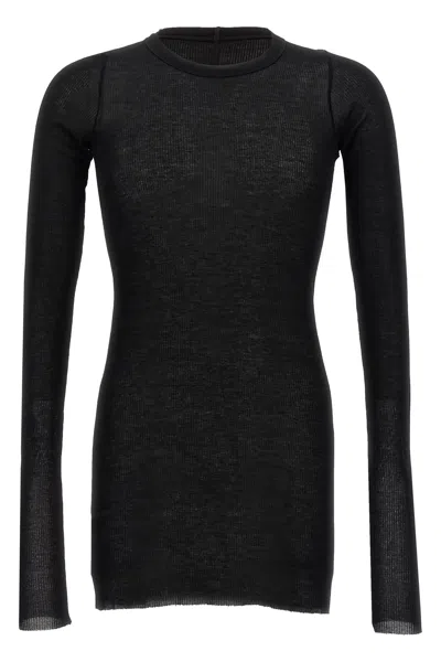 Rick Owens 'rib Ls T' T-shirt In Black