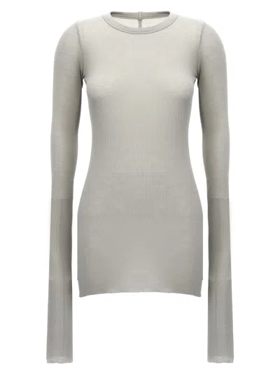 Rick Owens Rib Ls T T-shirt Gray