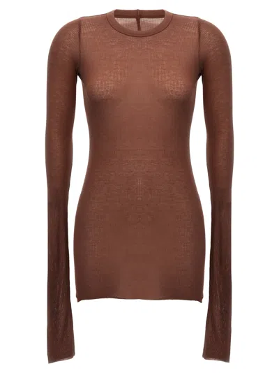 Rick Owens Rib Ls T T-shirt Pink