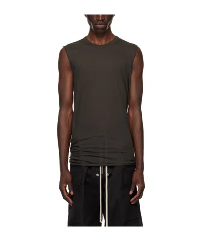 Rick Owens Grey Porterville Basic Tank Top In 78 Drkdust
