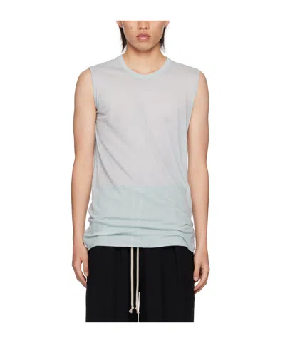 Rick Owens Blue Porterville Basic Tank Top In 36 Pale Blue