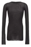 Rick Owens Black Hollywood Rib Ls T-shirt In Black
