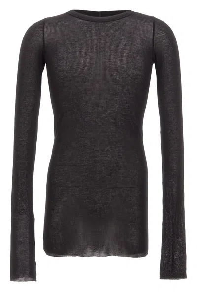 Rick Owens 'rib' T-shirt In Black