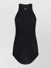 Rick Owens Rib Tank Sleeveless Racerback Curved Hem In Blue