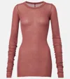 Rick Owens Rib Top In Burgundy