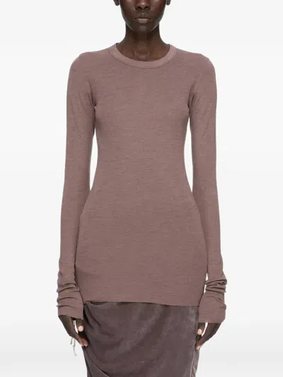 Rick Owens Drkshdw Frayed Cotton-gauze Jersey T-shirt In Multi