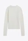 Rick Owens Ribbed Alpaca-blend Sweater In White