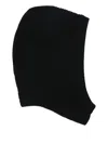 Rick Owens Cashmere And Wool Ski Mask In Black