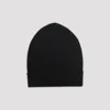 Rick Owens Ribbed Wool Beanie In Gray
