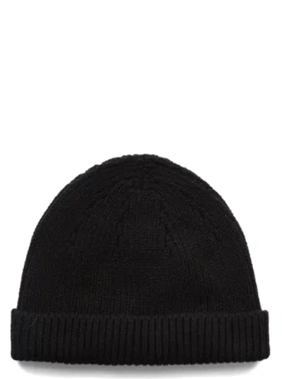 Rick Owens Ribbed Beanie In Black