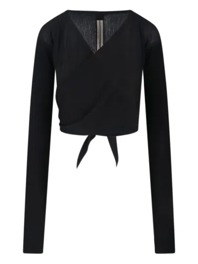 RICK OWENS RIBBED CARDIGAN