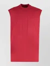 Rick Owens Ribbed Collar Sleeveless Crew Neck Tank Top