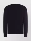 Rick Owens Ribbed Crewneck Sweater Long Sleeves In Black