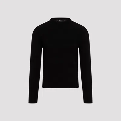 Rick Owens Ribbed Geo Sweater In Black