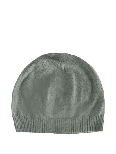 Rick Owens Ribbed Hat In Green