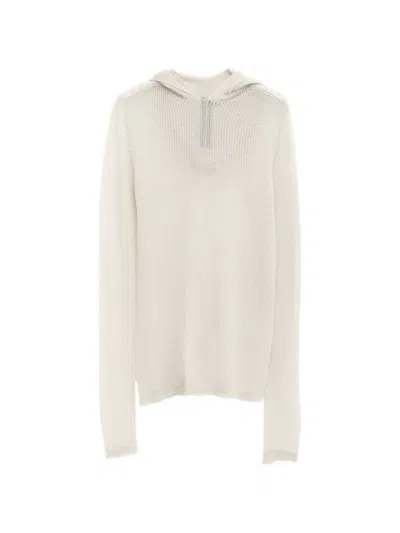 Rick Owens Ribbed Hoodie In Multi