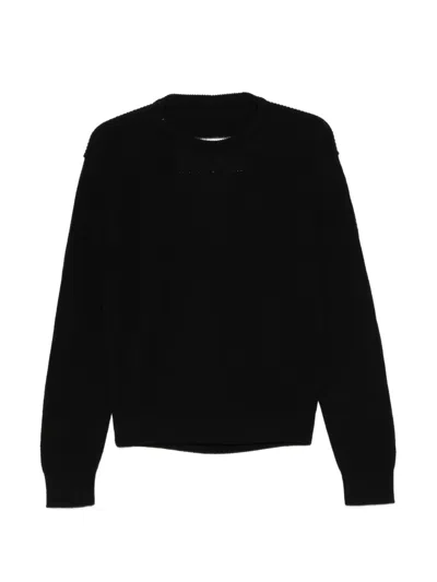 Rick Owens Ribbed Jumper In Black