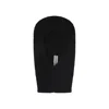 Rick Owens Ribbed Knit Accessory With Deep V-shaped Opening In Black