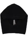 RICK OWENS RICK OWENS RIBBED-KNIT BALACLAVA