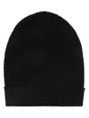 Rick Owens Ribbed Texture Folded Brim Hat In Black