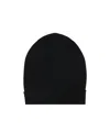 Rick Owens Ribbed Texture Folded Brim Hat In Black