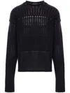 Rick Owens Black Hollywood Oversized Pull Sweater In Black