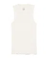 Rick Owens Knit Megarib Vest In White