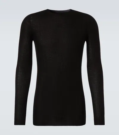 Rick Owens Ribbed-knit Virgin Wool Sweater