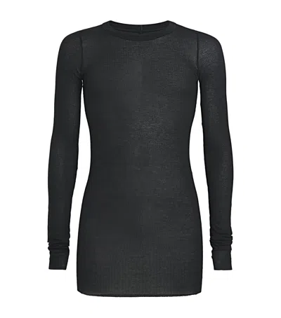 RICK OWENS RIBBED LONG-SLEEVE T-SHIRT