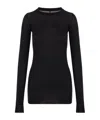 Rick Owens Long Sleeve T-shirt In Black