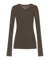 Rick Owens Long-sleeved T-shirt In Brown