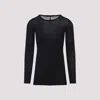 Rick Owens Crew Neck Long-sleeved T-shirt In Black