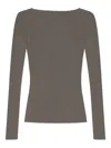 Rick Owens Ribbed Open-back Sweater In Green