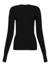 Rick Owens Ribbed Open-back Top In Black