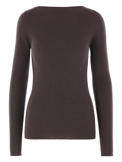 RICK OWENS RIBBED OPEN-BACK TOP