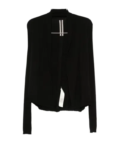 RICK OWENS RIBBED OPEN-FRONT CARDIGAN