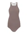 Rick Owens Jersey Tank Top In Gray