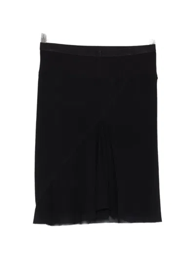 Rick Owens Ribbed-panel Mini Skirt In Black