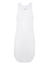 Rick Owens Ribbed Racer-back Tank In White