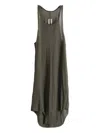 Rick Owens Ribbed Racer-back Top In Green