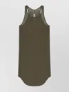 Rick Owens Ribbed Racerback Tank Top In Gray