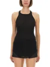 Rick Owens Slim Fit Ribbed Racerback Tank Top