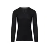 Rick Owens Black Wool Ribbed Round Neck Pullover In Black