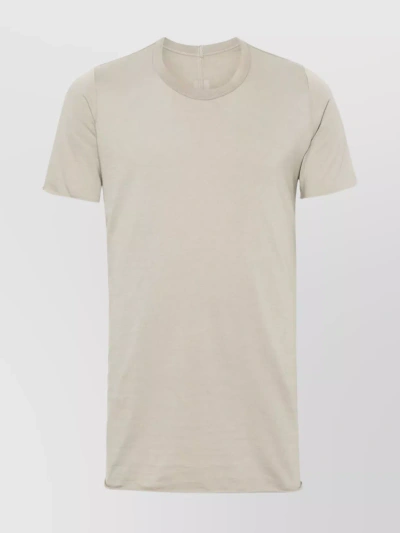 Rick Owens Ribbed Round Neck T-shirt In Neutral